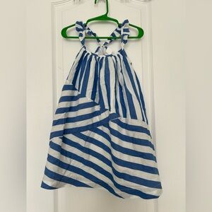 GAP Blue and White Striped Kids Casual Dress